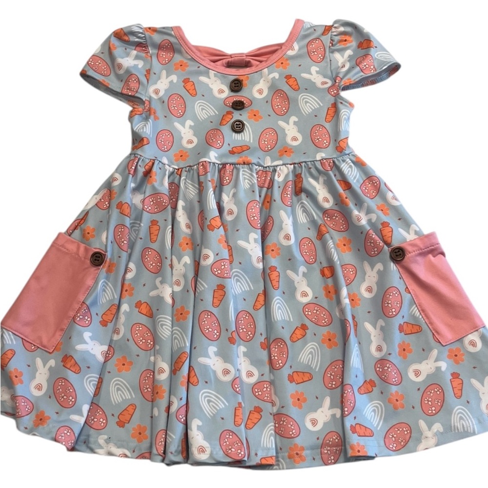 EUC Foxtail Lilies Dress EASTER Spring Fast Ship Size 2T